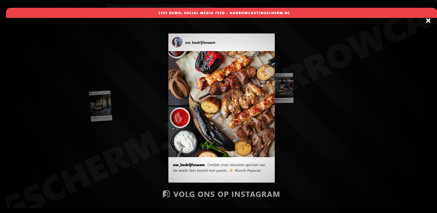 Instagram Narrowcasting Feed